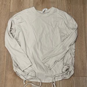 Lulu lemon side cinch long sleeve yoga top.